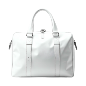 Borsa in pelle bianca